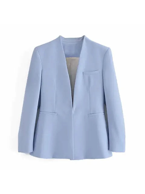 Selvara – Dames Tweedelige Business Set met Blazer & Slim-Fit Broek