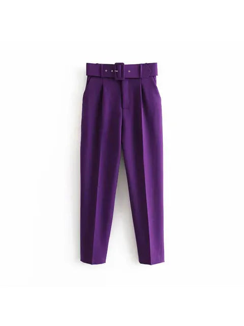 Selvara – Dames Tweedelige Business Set met Blazer & Slim-Fit Broek