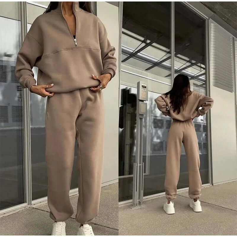 Calira Set – Casual Tweedelige Dames Set van Zachte Gebreide Stof