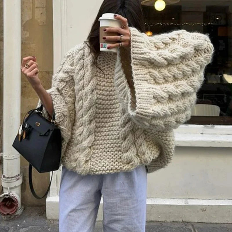 Eline Oversized Trui – Warm, Zacht & Tijdloos Stijlvol