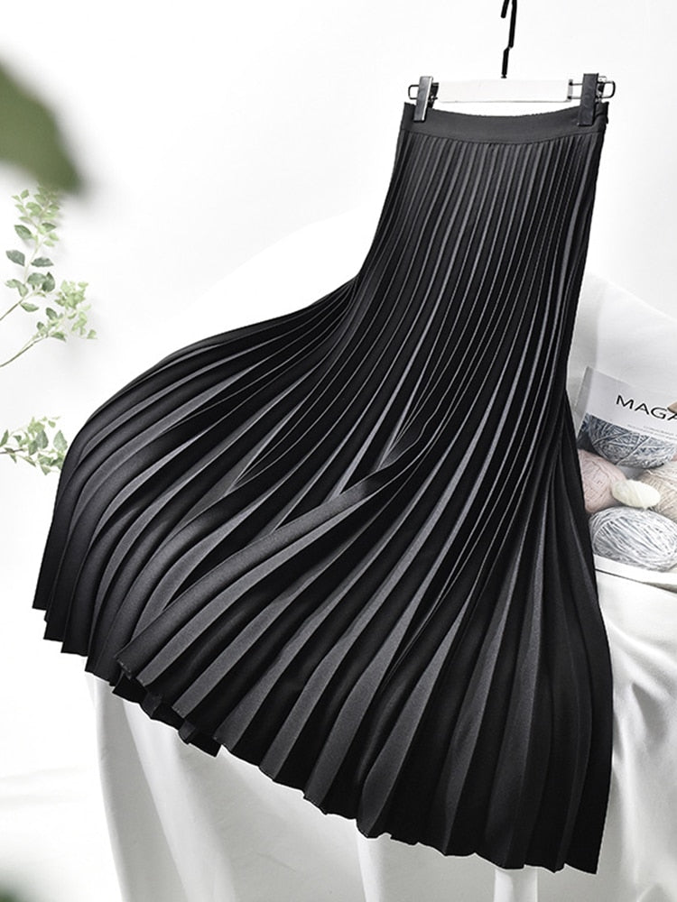 Meliora – Plissérok met Hoge Taille en Tijdloze Elegantievalling