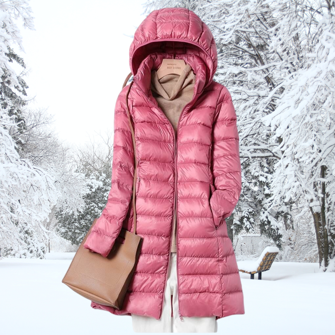 Léonie Down Jacket – ultralichte donsjas voor dames met elegante pasvorm en superieure warmte