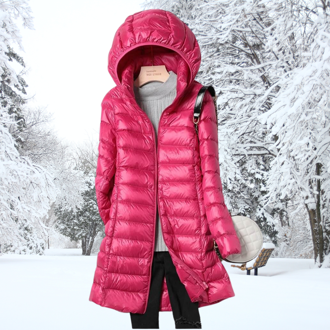 Léonie Down Jacket – ultralichte donsjas voor dames met elegante pasvorm en superieure warmte