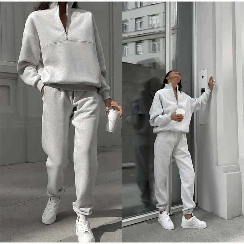 Calira Set – Casual Tweedelige Dames Set van Zachte Gebreide Stof