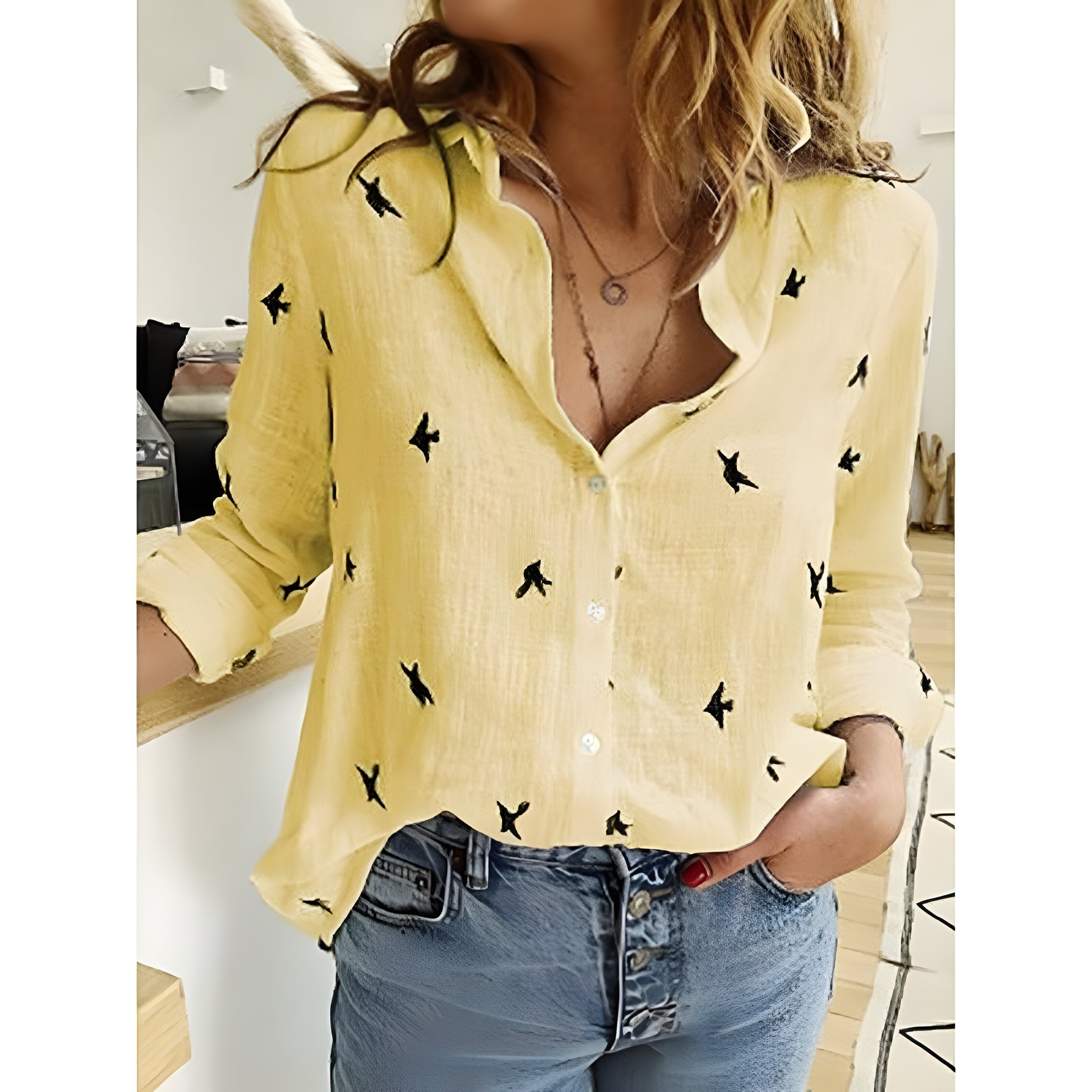 Lunéra – Luchtige zomerse damesblouse met losvallend ontwerp