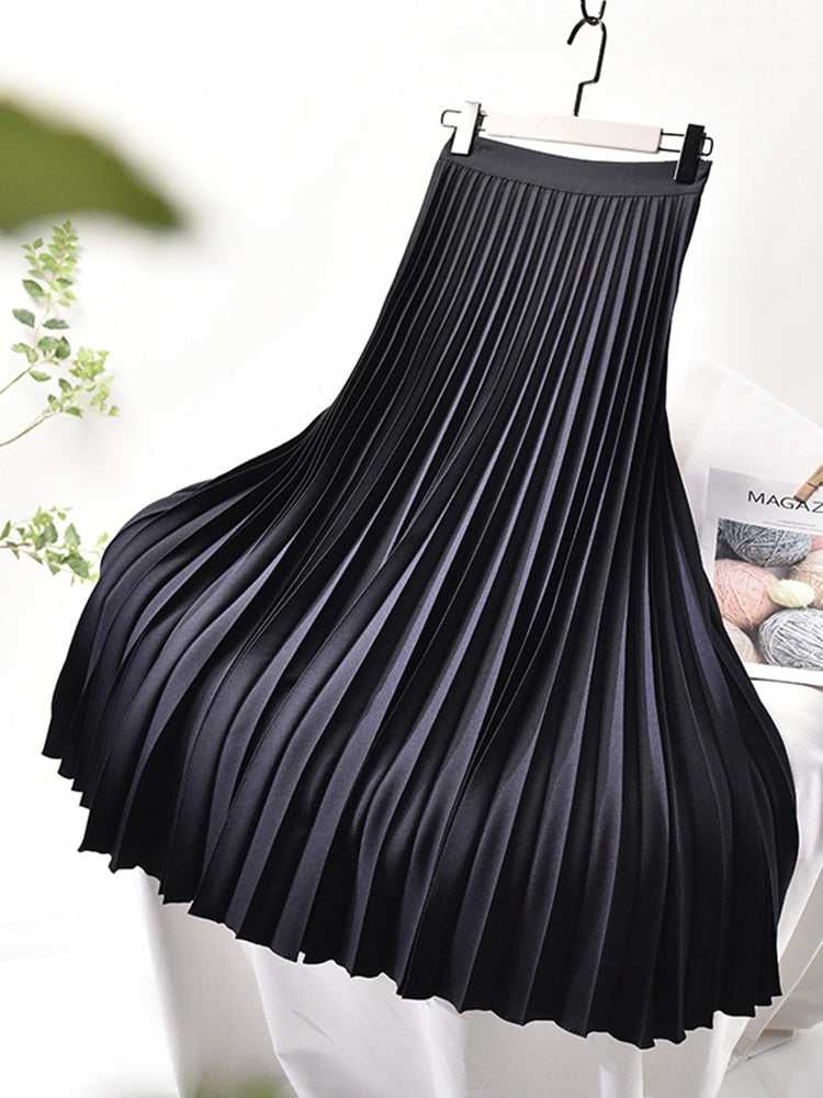 Meliora – Plissérok met Hoge Taille en Tijdloze Elegantievalling