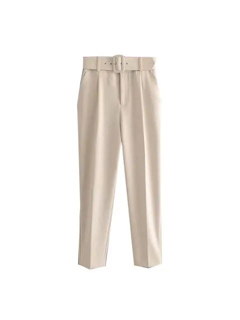 Selvara – Dames Tweedelige Business Set met Blazer & Slim-Fit Broek