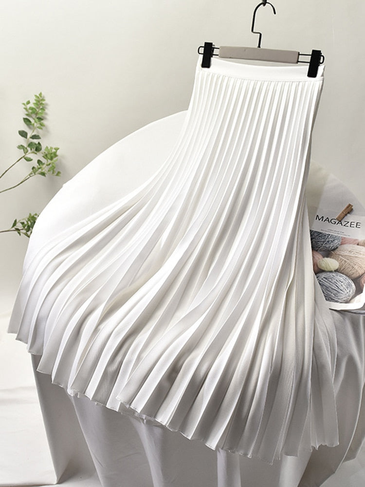 Meliora – Plissérok met Hoge Taille en Tijdloze Elegantievalling