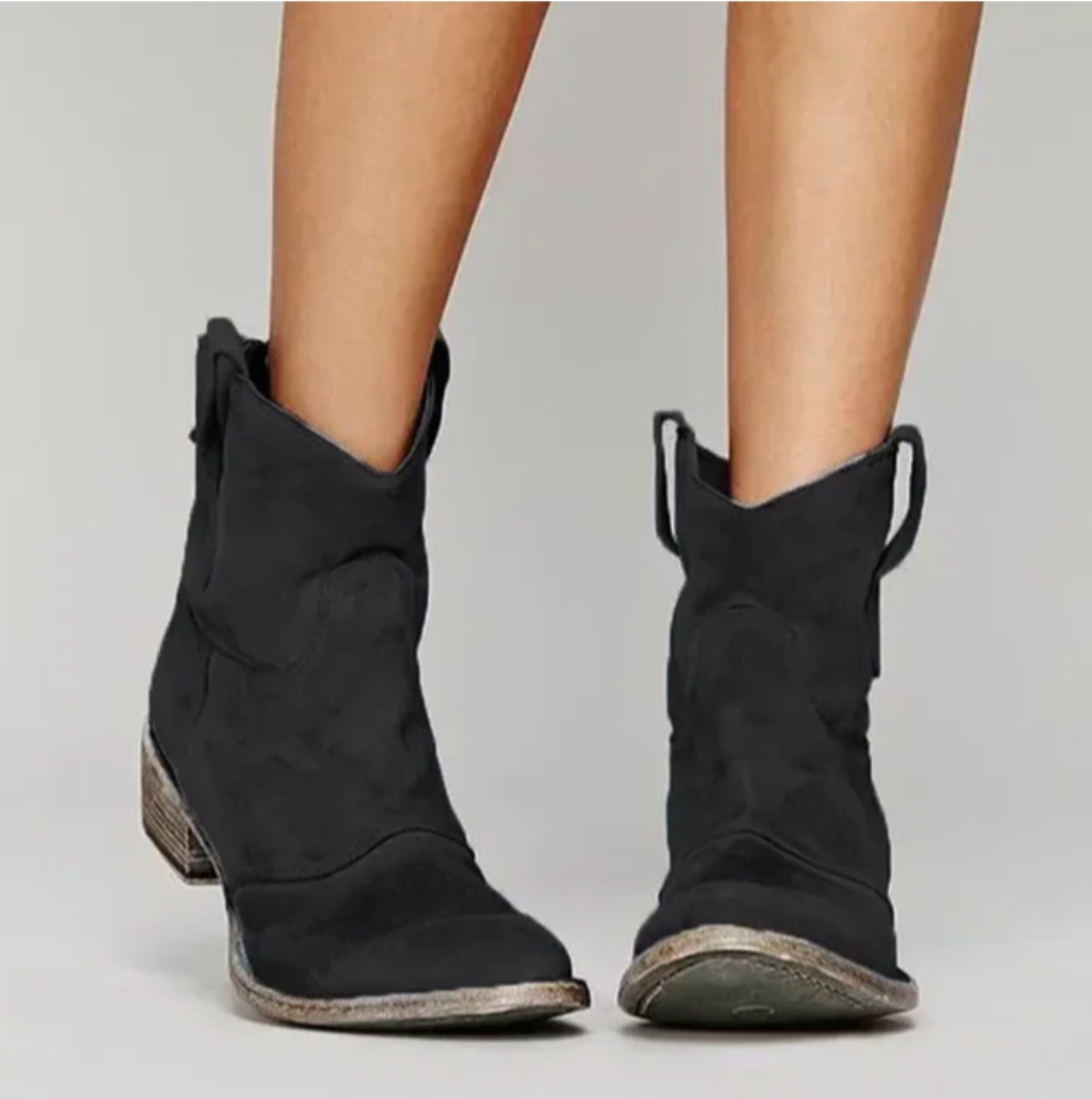 Mirella – Western Dameslaarzen van Wildleder met Authentieke Look