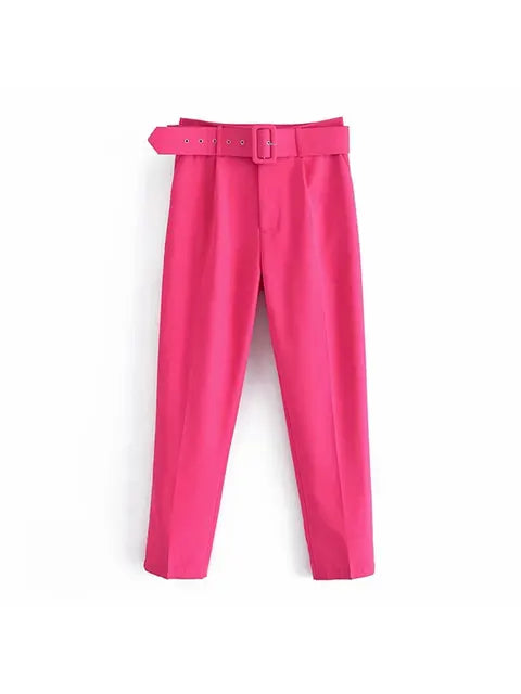 Selvara – Dames Tweedelige Business Set met Blazer & Slim-Fit Broek