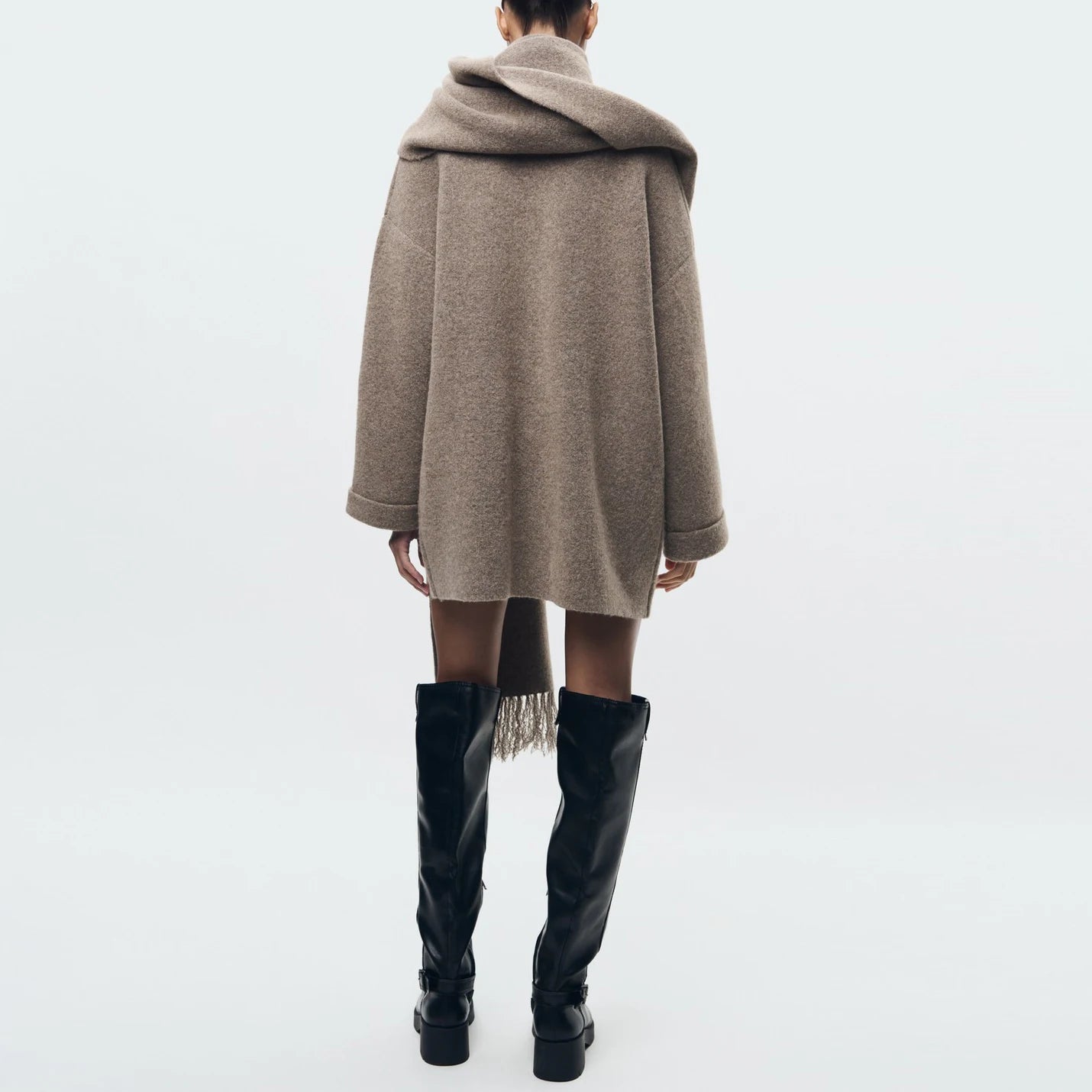 Marisse Jas – Elegante Winterjas met Bijpassende Sjaal
