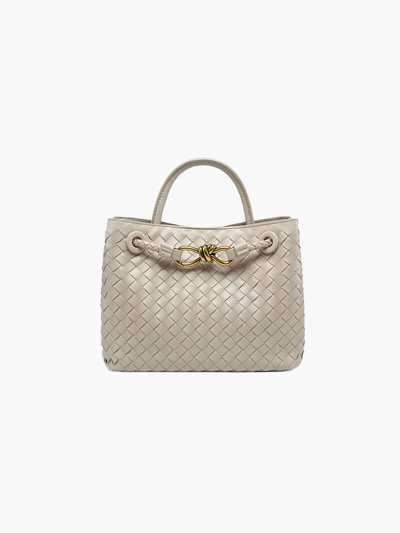 Seliora Geweven Vegan Leren Tote – Tijdloze Stijl & Duurzaam Design