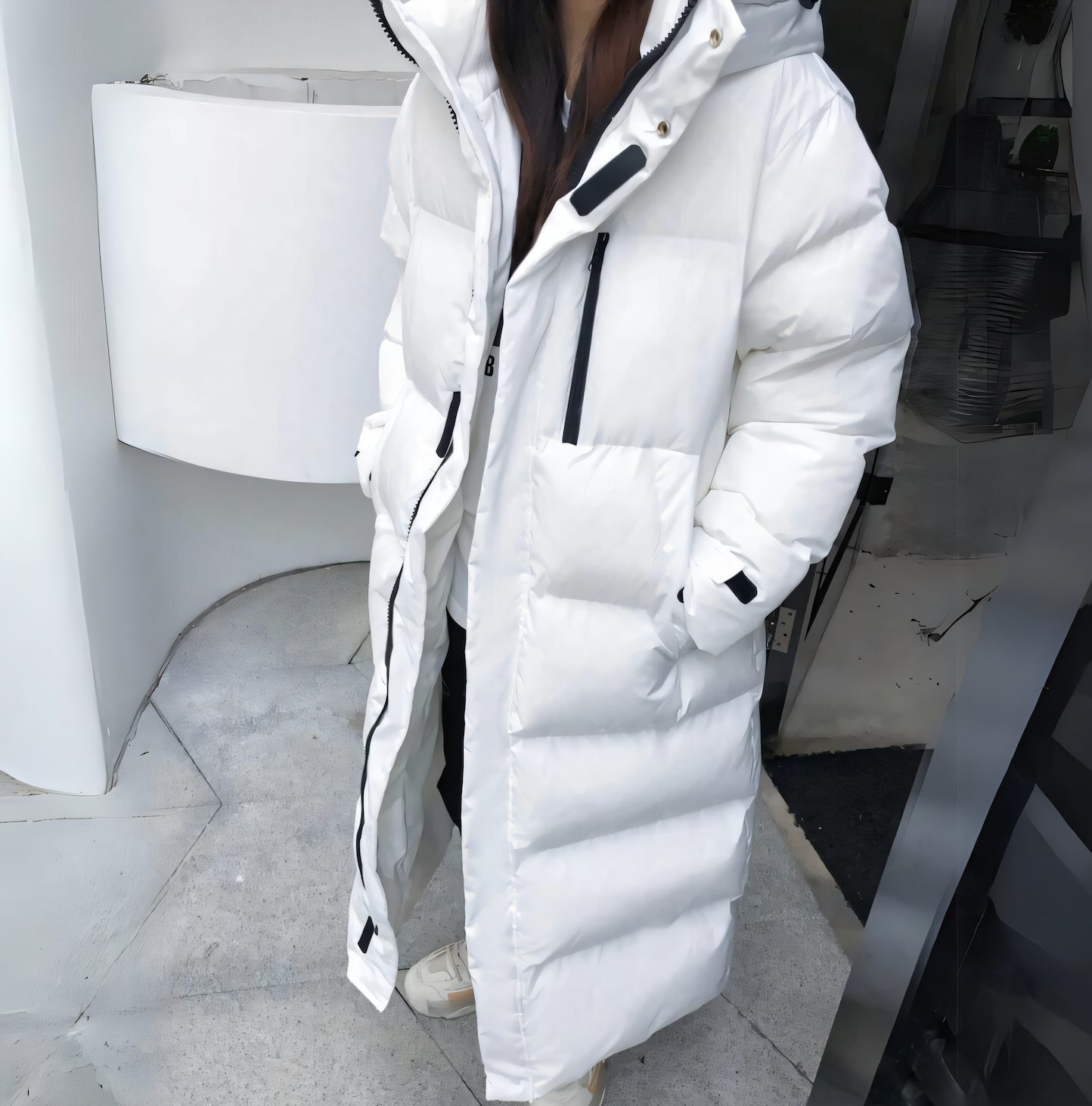 Arlena Winter Down Coat – Luxe Warmte met Tijdloze Elegant﻿ie