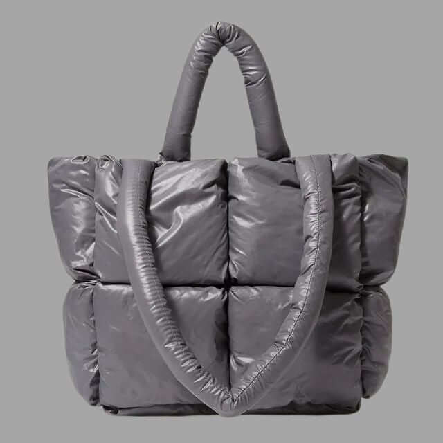 Aurelia Metallic Puffer Draagtas met Ruches – Stijlvol & Ruim