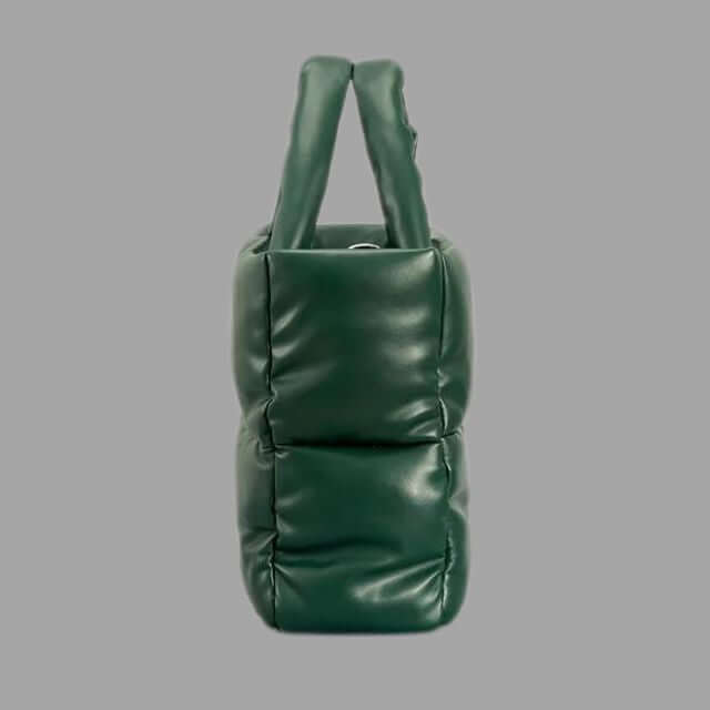 Aurelia Metallic Puffer Draagtas met Ruches – Stijlvol & Ruim