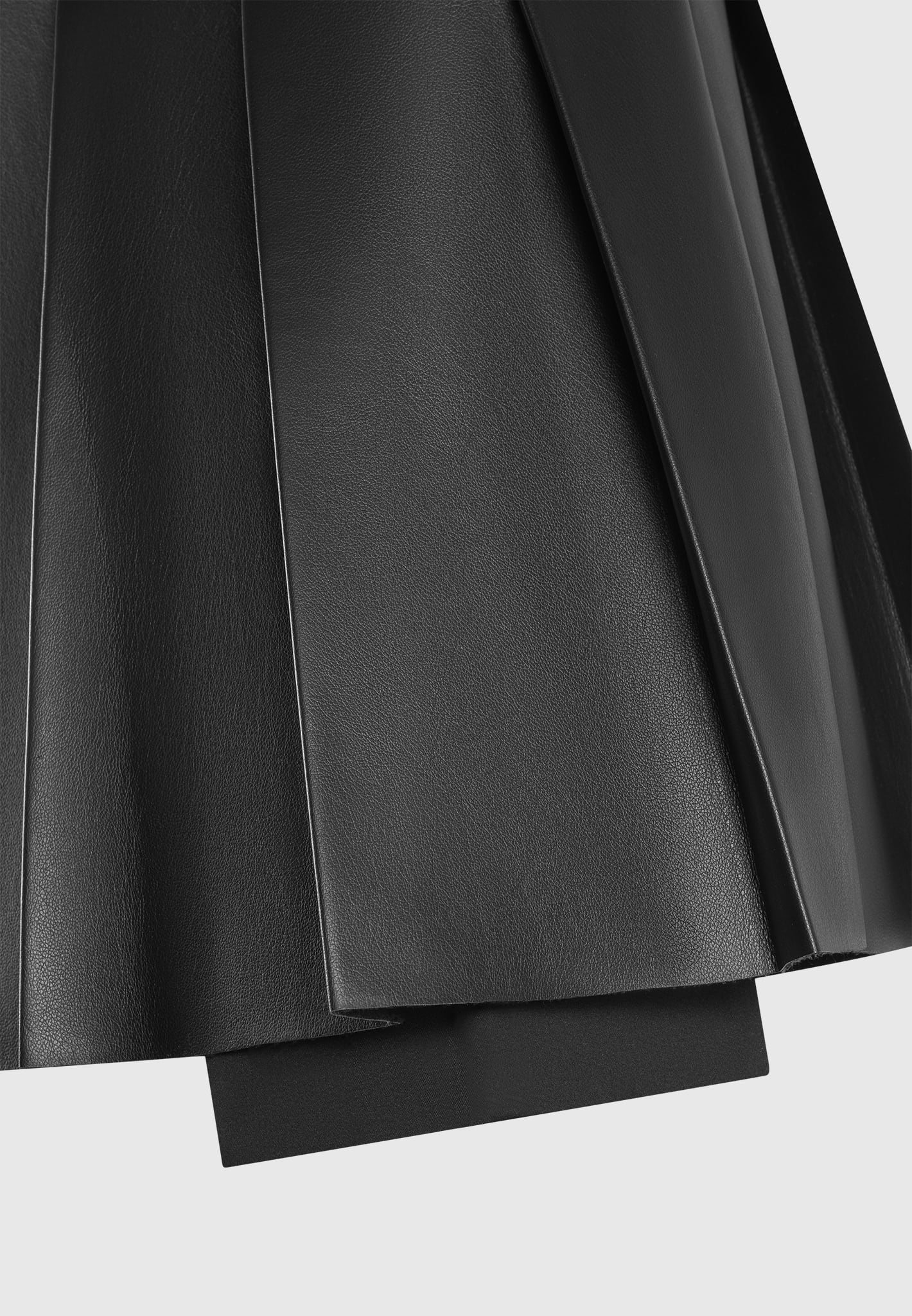 Zerayne – Skort met Leren Look en Chique Plooien | Stijlvol & Veelzijdig