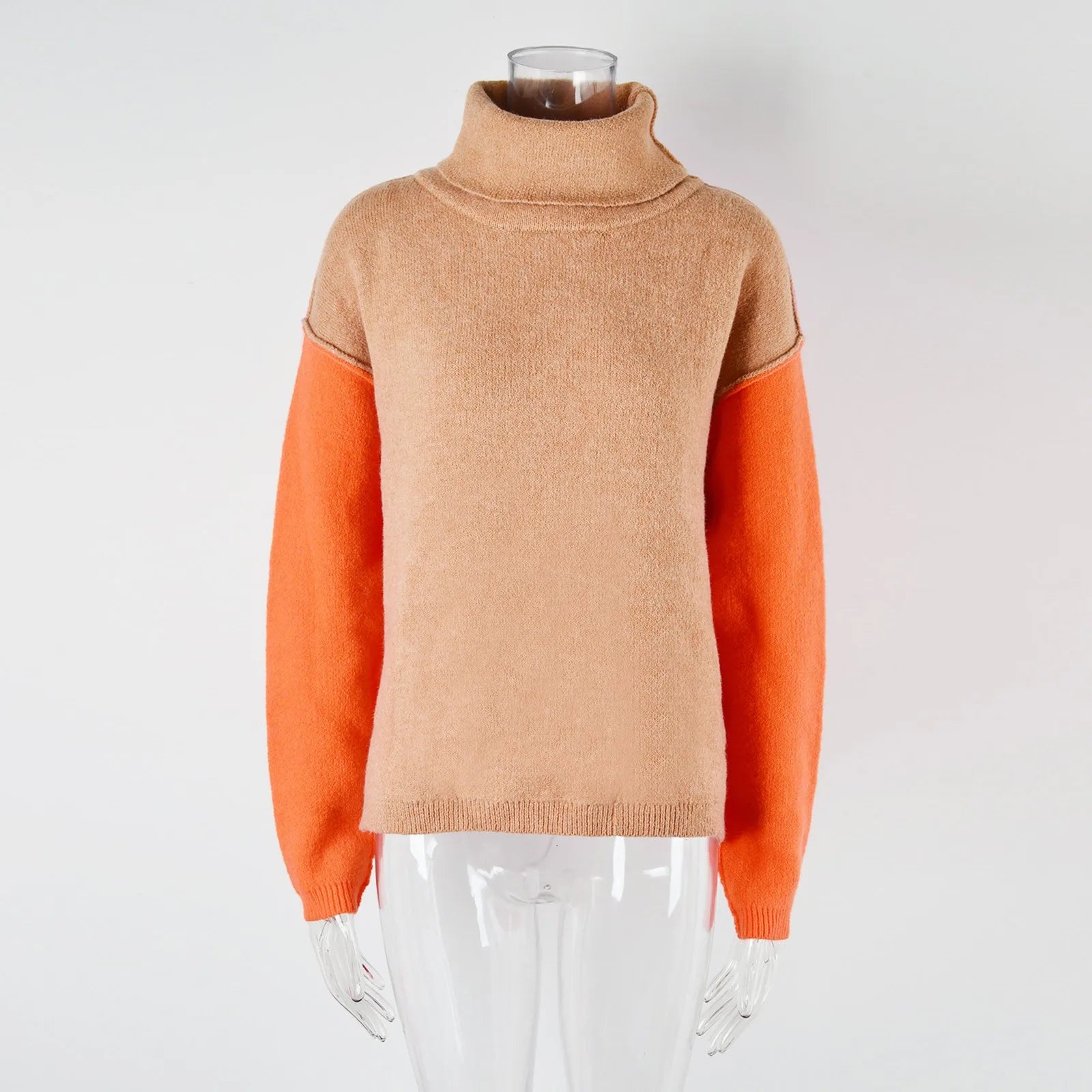 Nerina – Luxe Pullover met Kleurblokken en Eigentijdse Uitstraling