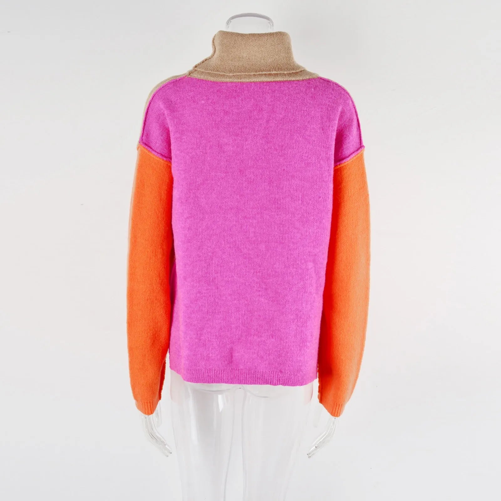 Nerina – Luxe Pullover met Kleurblokken en Eigentijdse Uitstraling