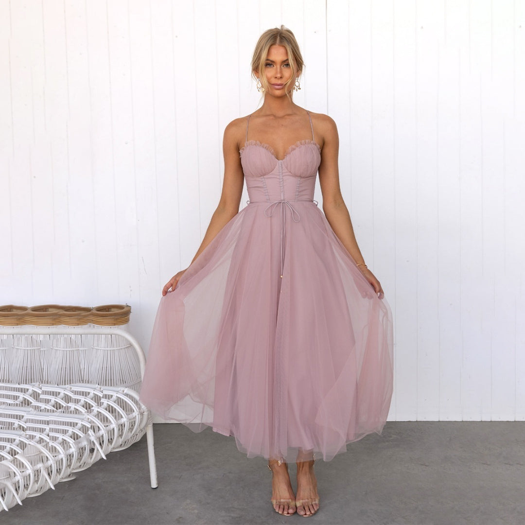 Midi Jurk Dames Elegant met Flatterende Pasvorm