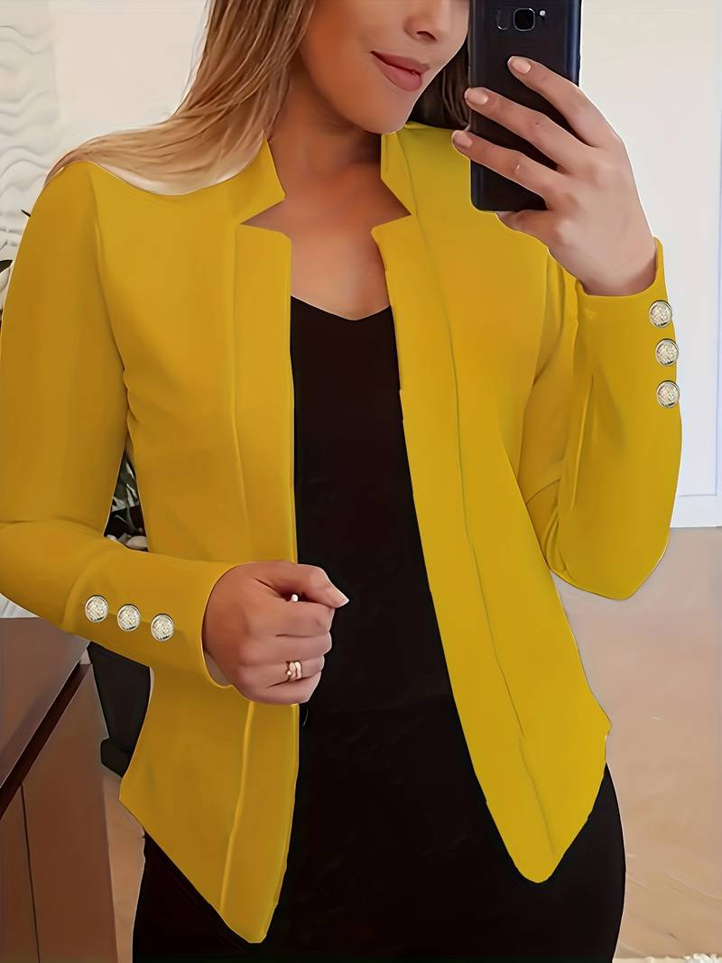 Amélise Cotton Blazer – casual damesblazer met klassiek silhouet en moderne elegantie