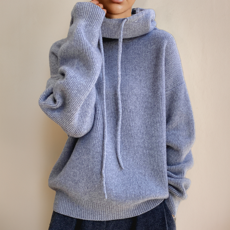 Isalynn – Cozy Gebreide Hoodie | Warm, Stijlvol & Ontspannen