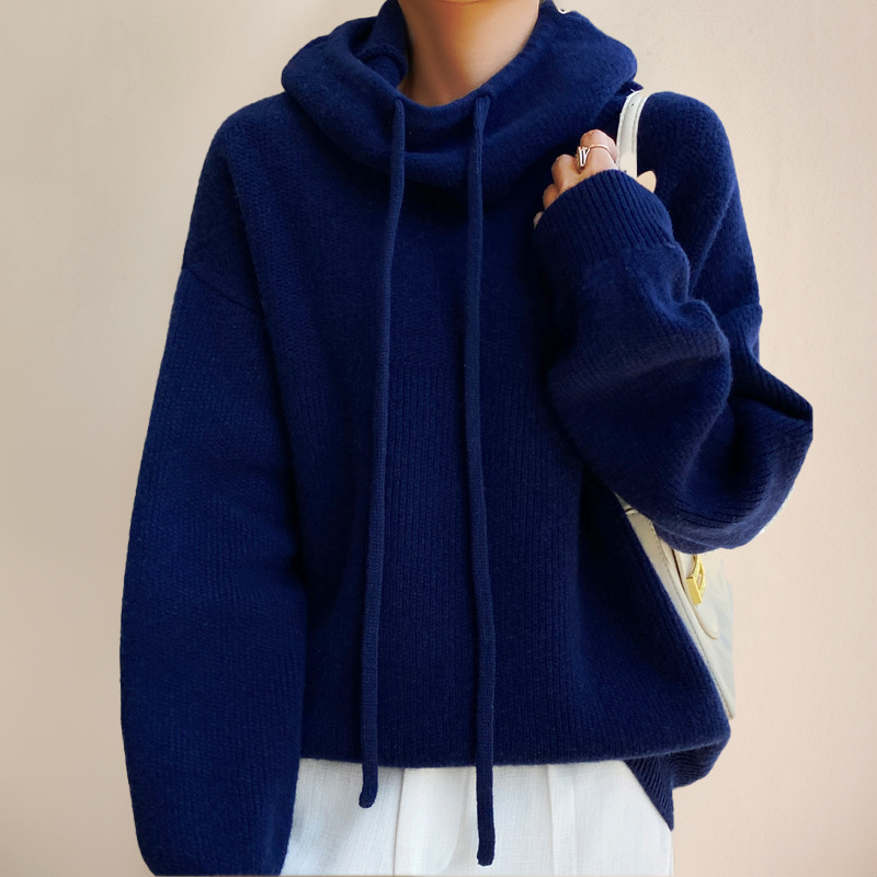 Isalynn – Cozy Gebreide Hoodie | Warm, Stijlvol & Ontspannen