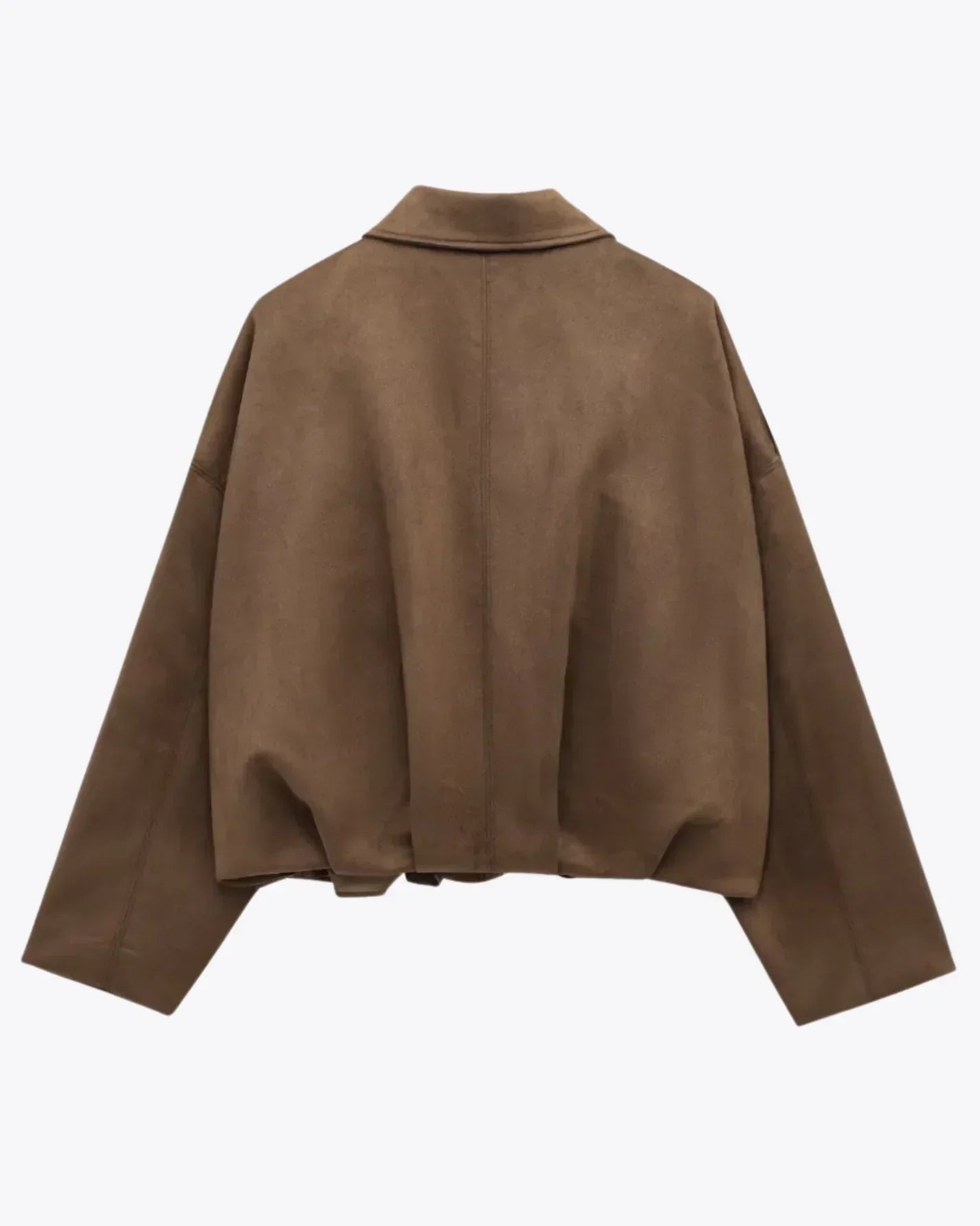 Renelle – Oversized dames suède jas met moderne city-chic uitstraling