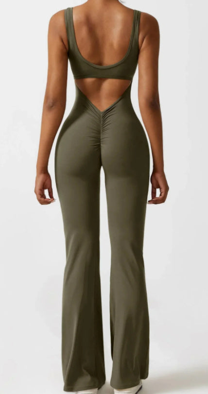 Strakke Yoga Bodysuit – Casual Hollow Naadloze Dameskleding