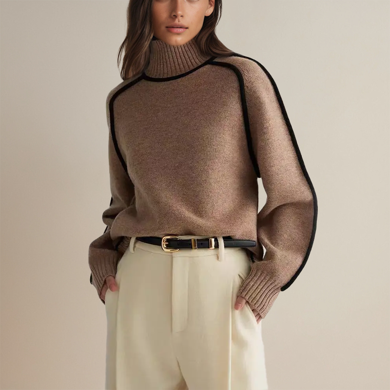 Élise Knit Sweater – elegante damestrui met tijdloos design en luxueus draagcomfort