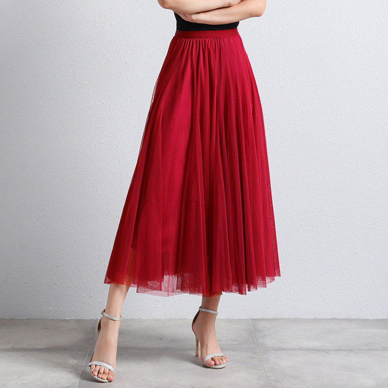 Phina - Elegante Tule Maxi Rok voor Dames met Luchtige Gelaagdheid