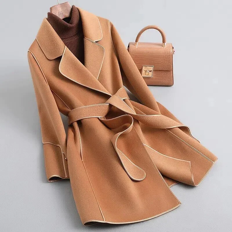 Adrienne Wool Coat – luxe damesjas van zuivere scheerwol met tijdloze elegantie