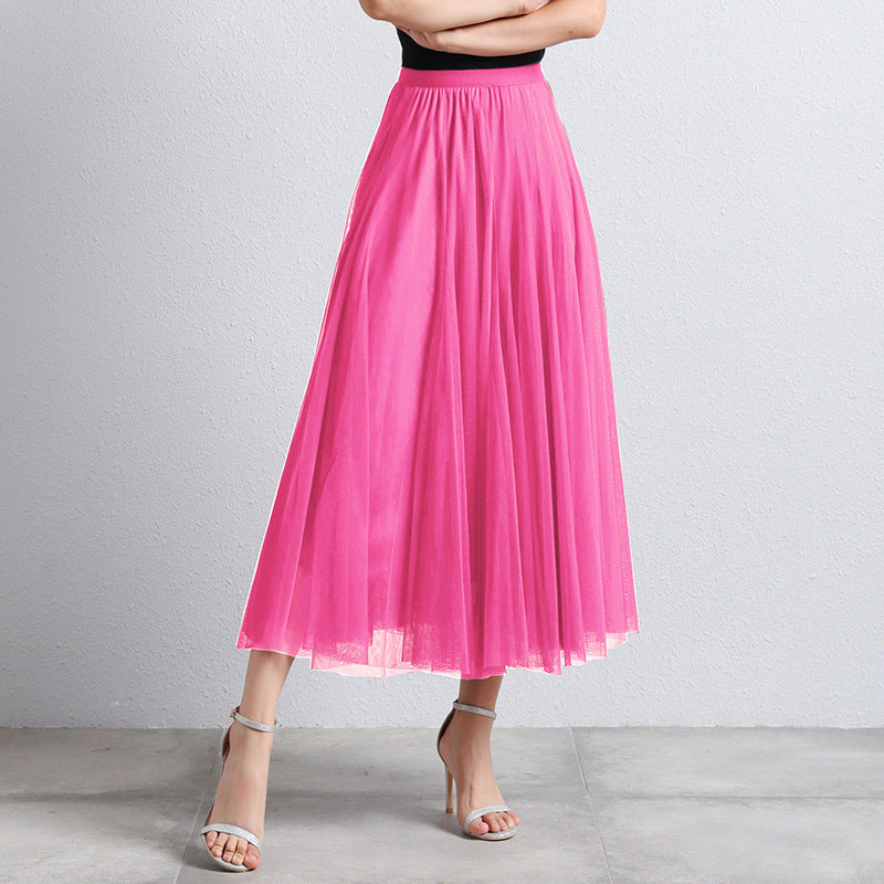 Phina - Elegante Tule Maxi Rok voor Dames met Luchtige Gelaagdheid