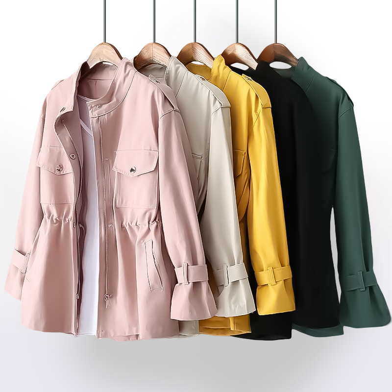 Alviera Trenchcoat – Elegantie & Comfort voor Wisselvallig Weer