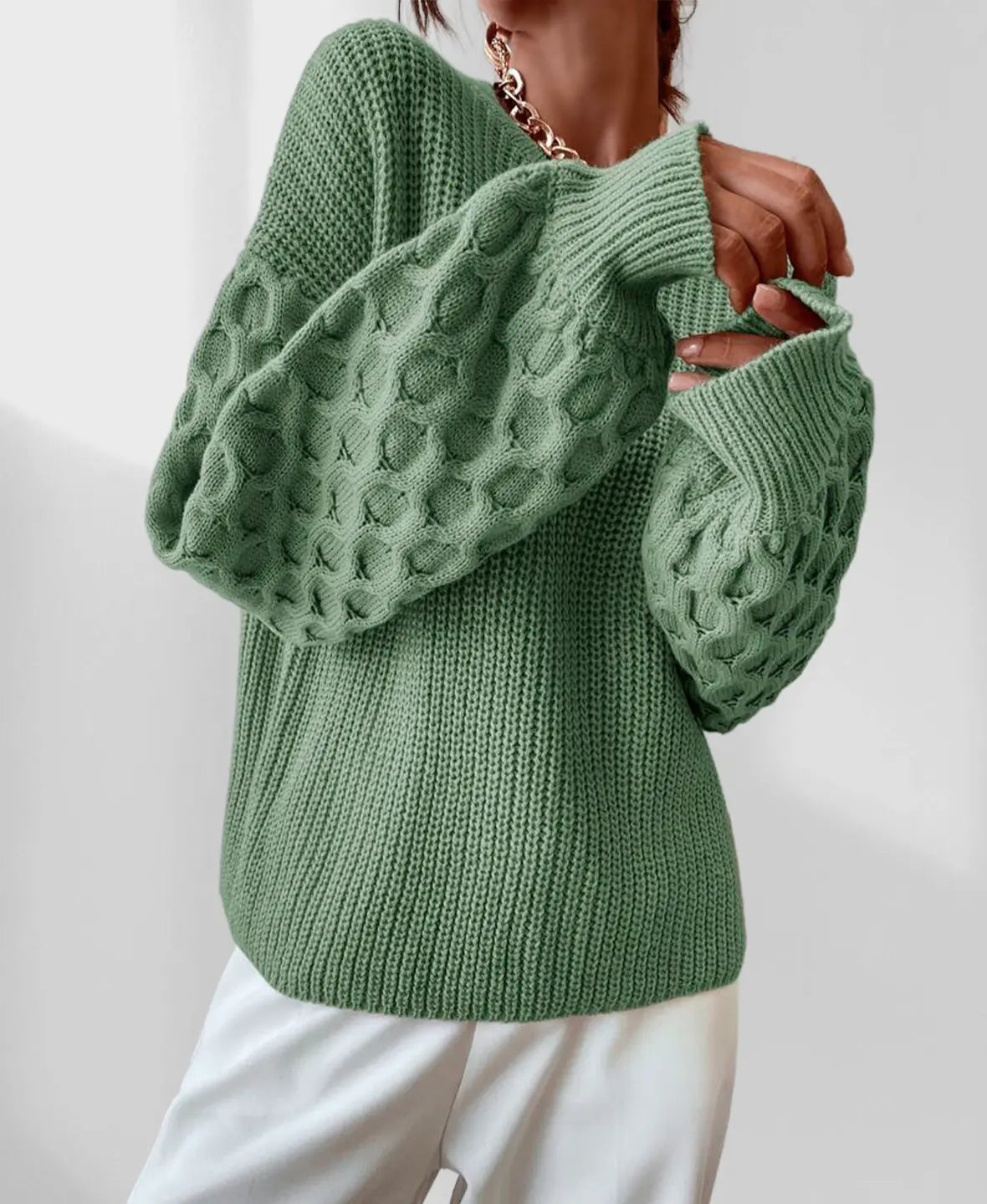 Alenya Gebreide Herfsttrui – Uniek Design & Comfortabele Warmte