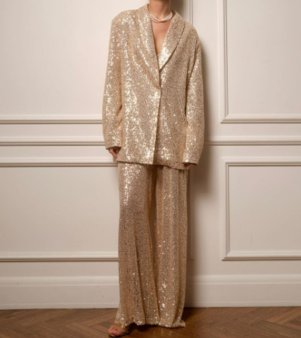 Blazer Set Dames met Pailletten – Elegant & Feestelijk