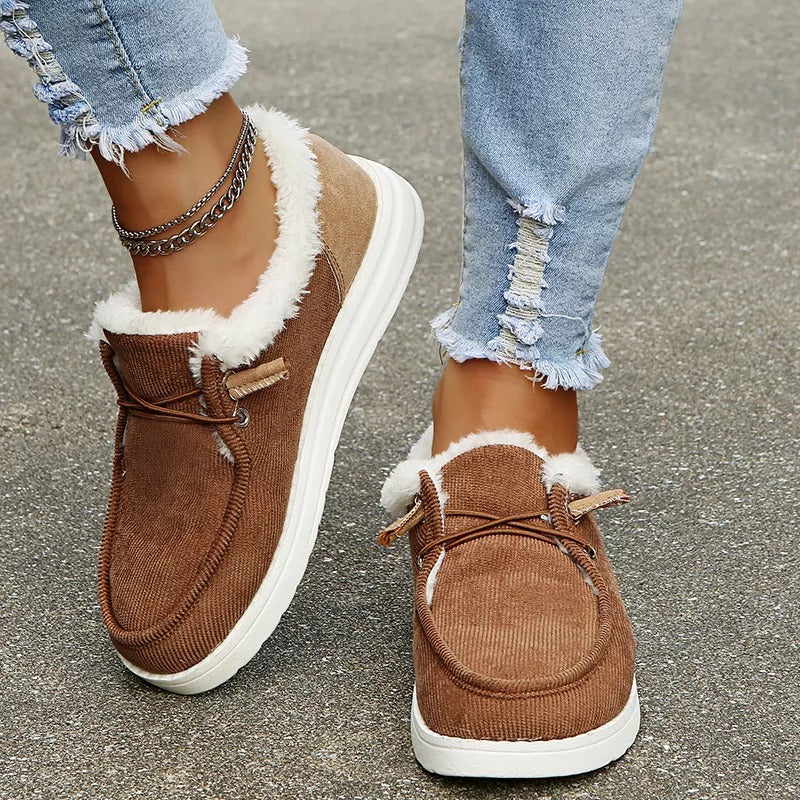 Elvarey – Warme instap pantoffels met teddy voering voor dames