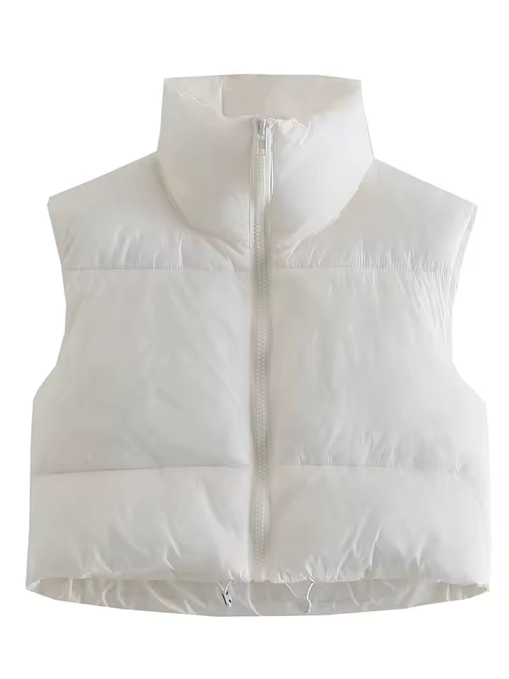 Nerina Bodywarmer – Modieuze Cropped Bodywarmer voor een Sportieve Look