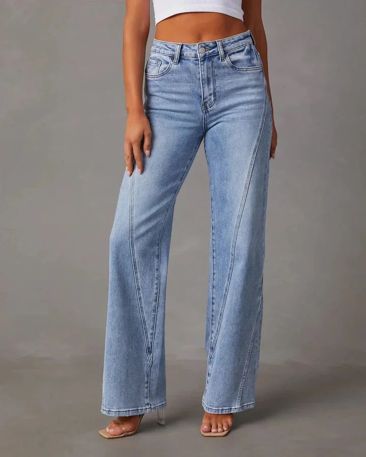 Camille – Oversized Jeans met Hoge Taille en Moderne Look