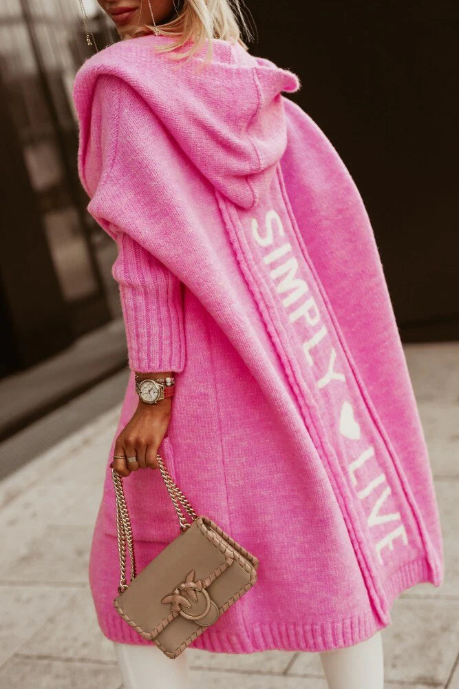 Brivanna – Lange dames cardigan met oversized pasvorm en tijdloze elegantie