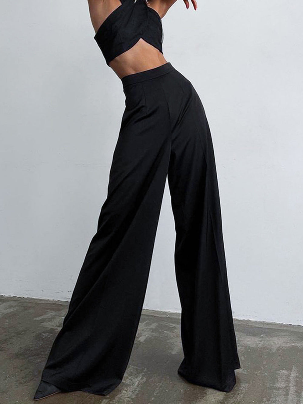 Sorviana – Wijde Satijnen Broek voor Dames | Luxe Glans & Moeiteloze Stijl