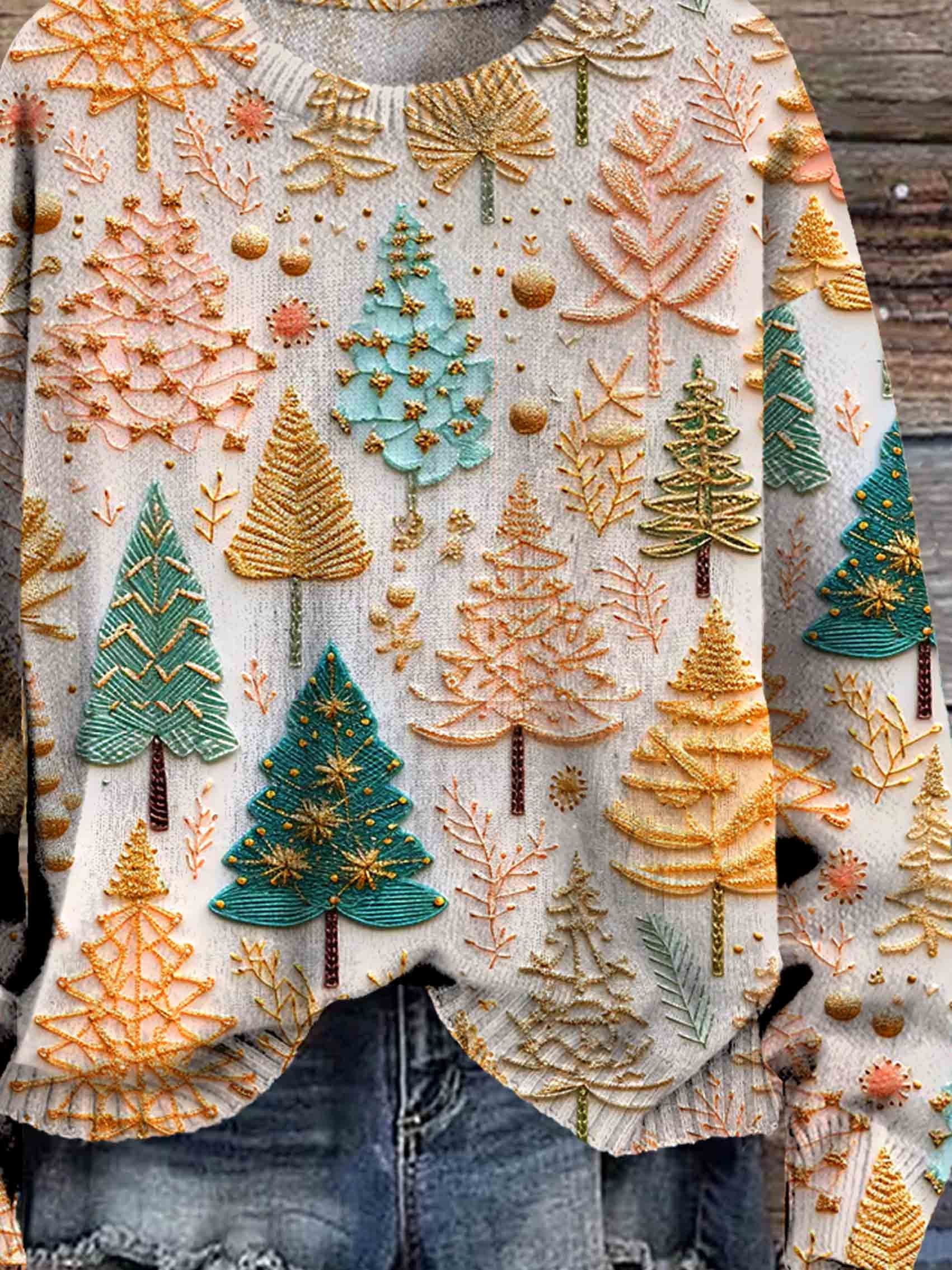 Esmée – Gebreide Kersttrui met Warme Wintercharme en Tijdloze Stijl