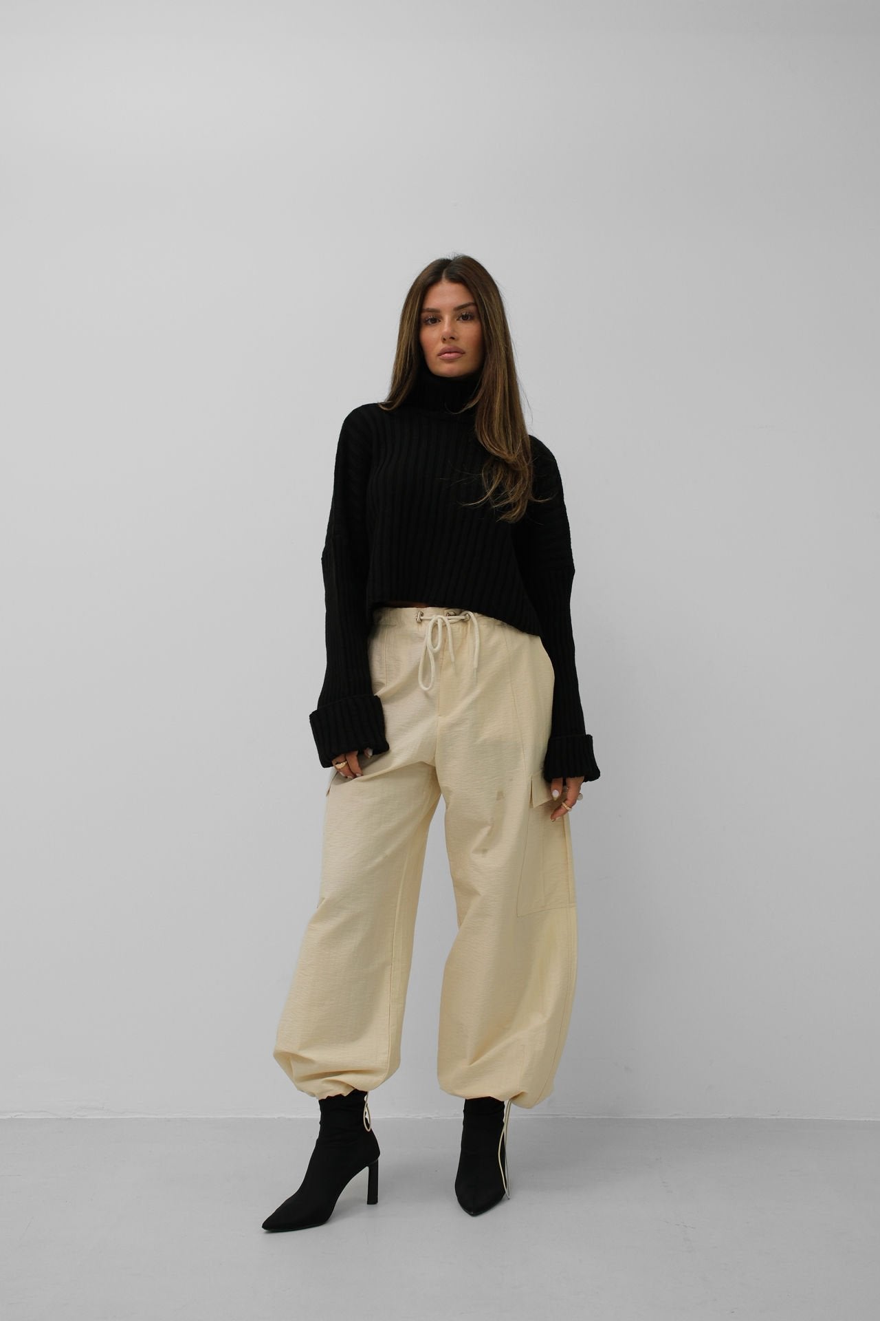 Solviane Dames Cargo-Jogger in Geel – Comfortabel, Trendy en Vol Energie