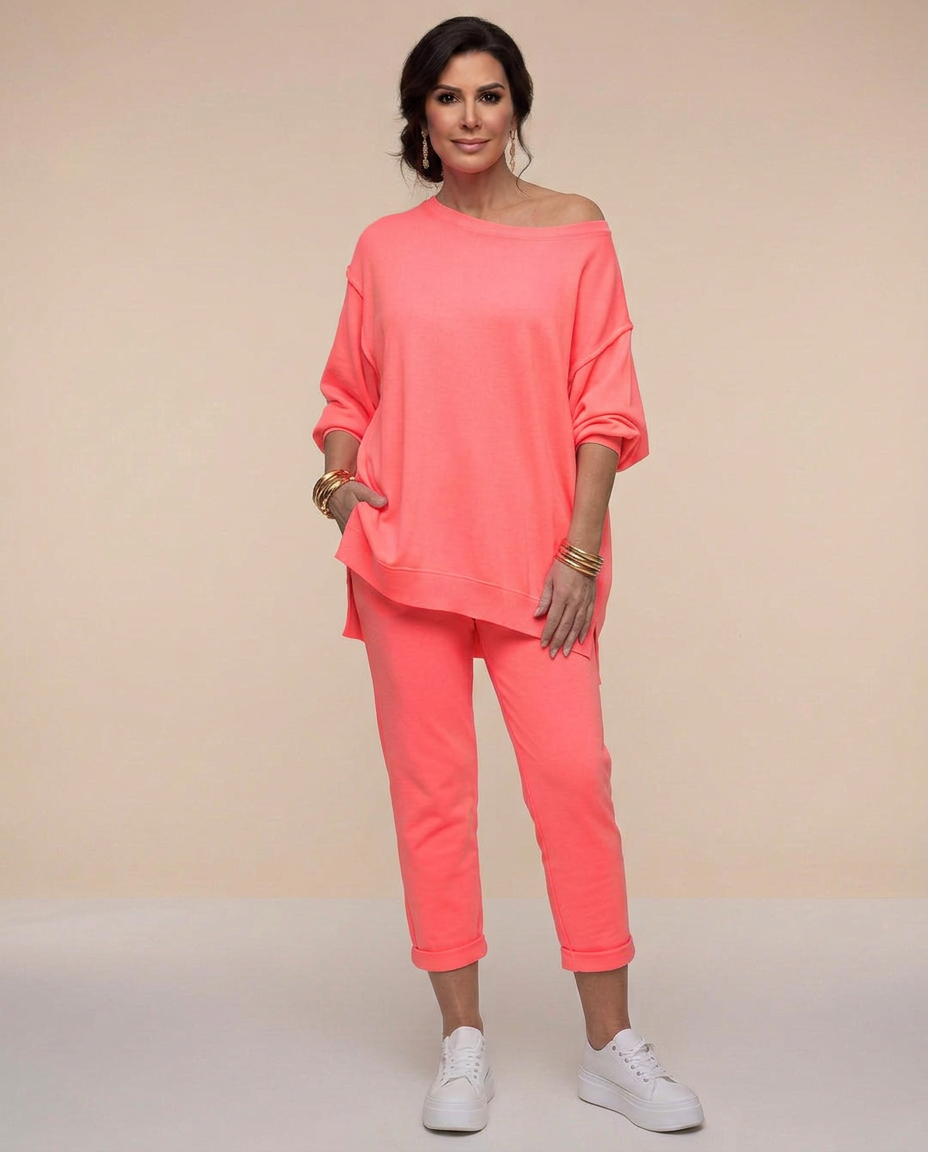 Comfortabele dames lounge set met oversized pasvorm