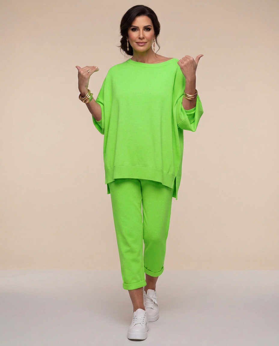 Comfortabele dames lounge set met oversized pasvorm