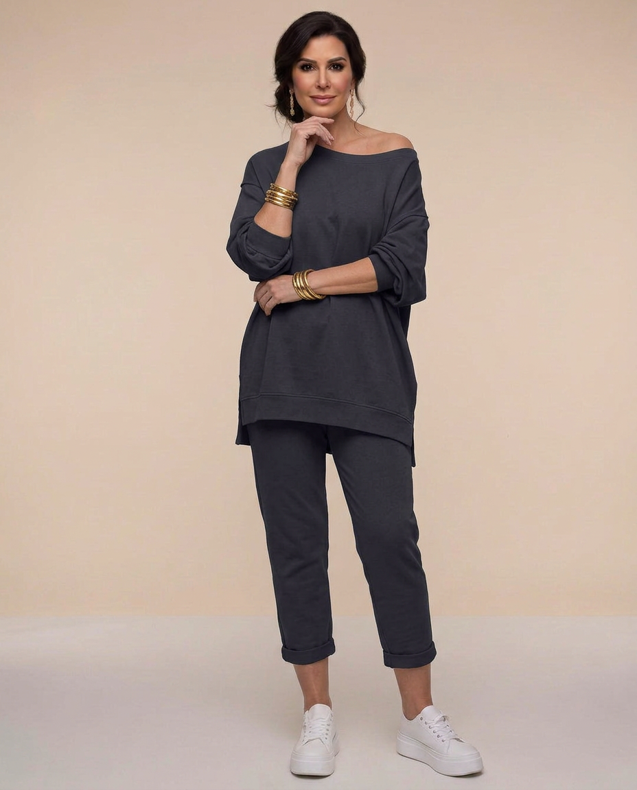 Comfortabele dames lounge set met oversized pasvorm