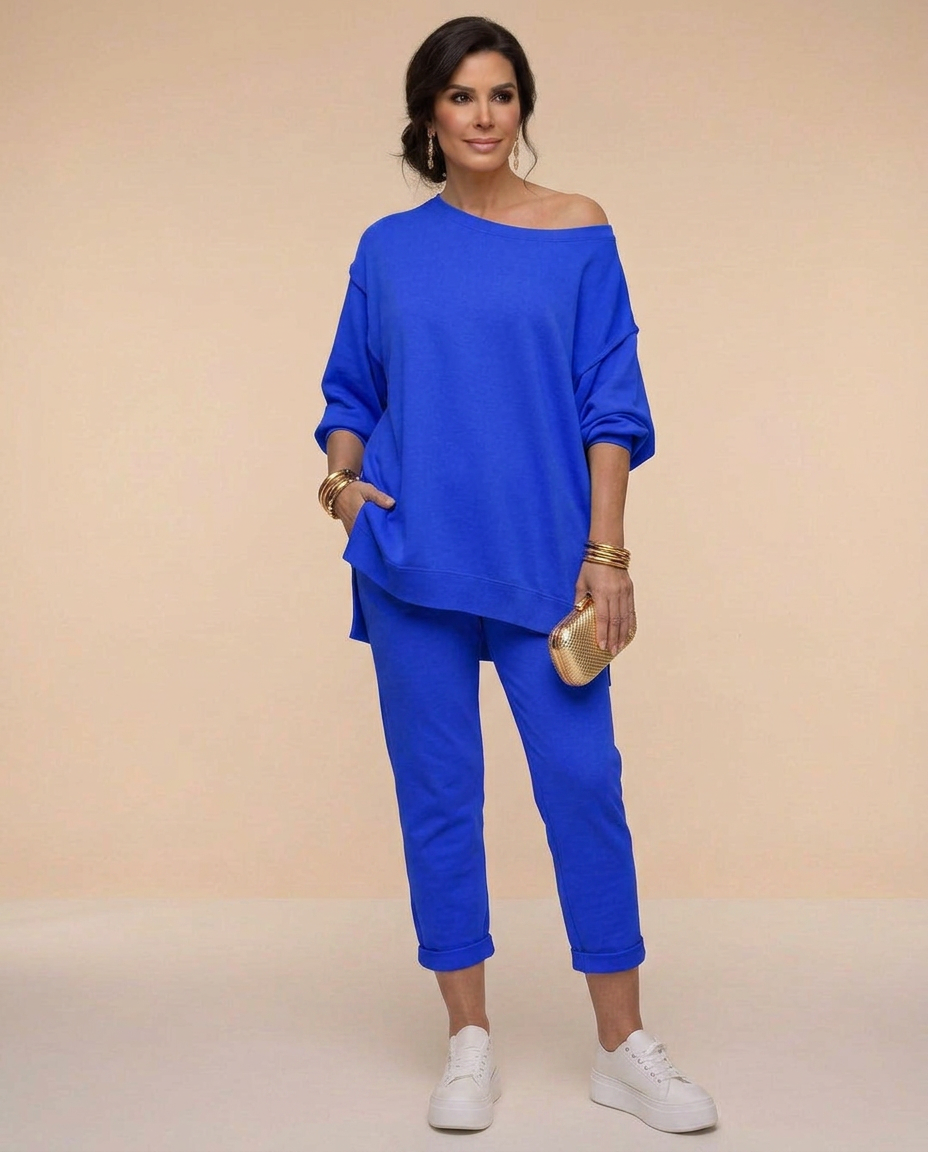 Comfortabele dames lounge set met oversized pasvorm