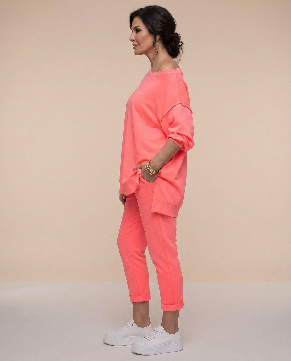 Comfortabele dames lounge set met oversized pasvorm