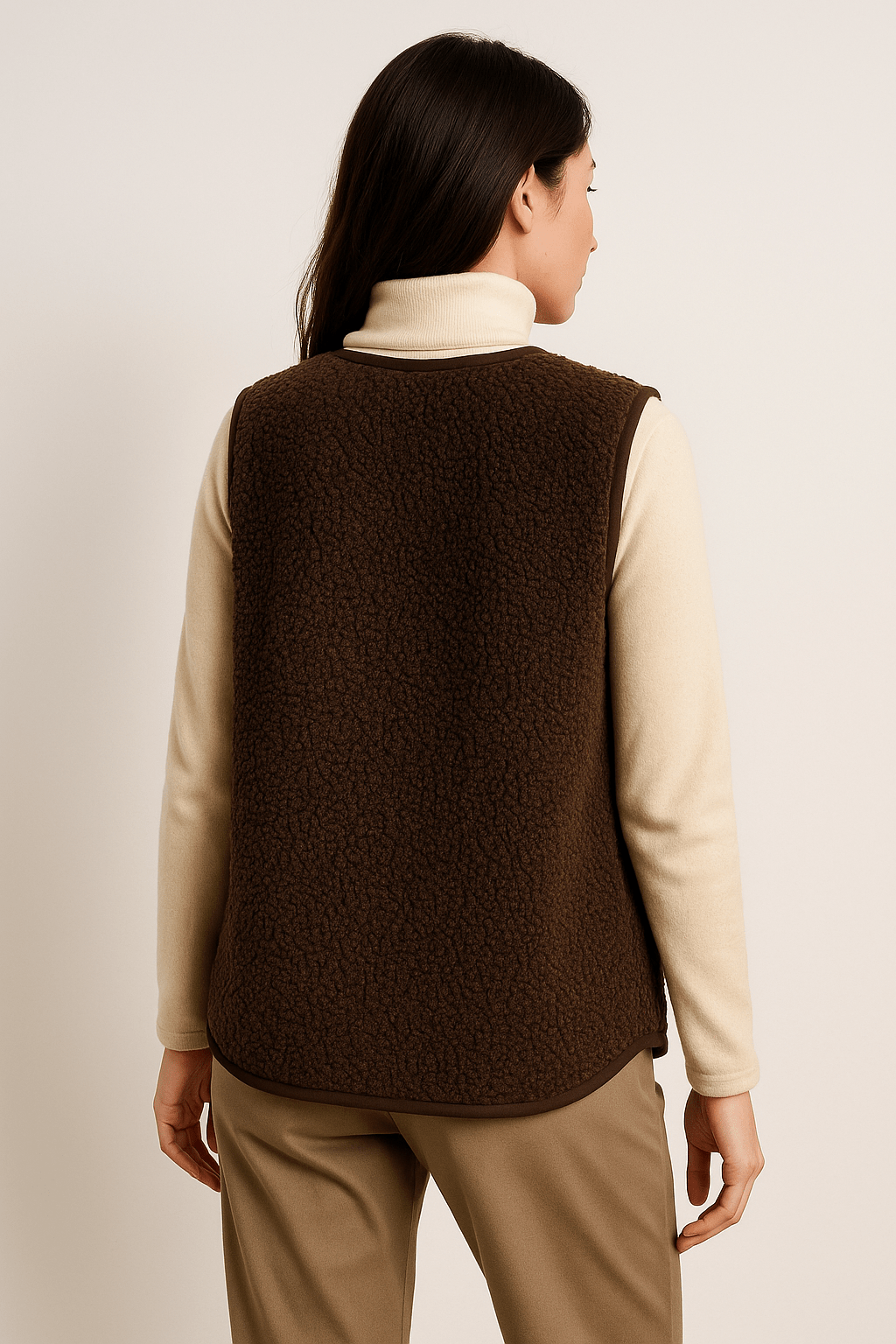 Isadora – Pluche Gilet met Luxe Zachte Textuur en Tijdloze Elegant﻿ie