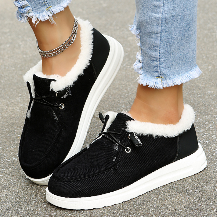 Elvarey – Warme instap pantoffels met teddy voering voor dames