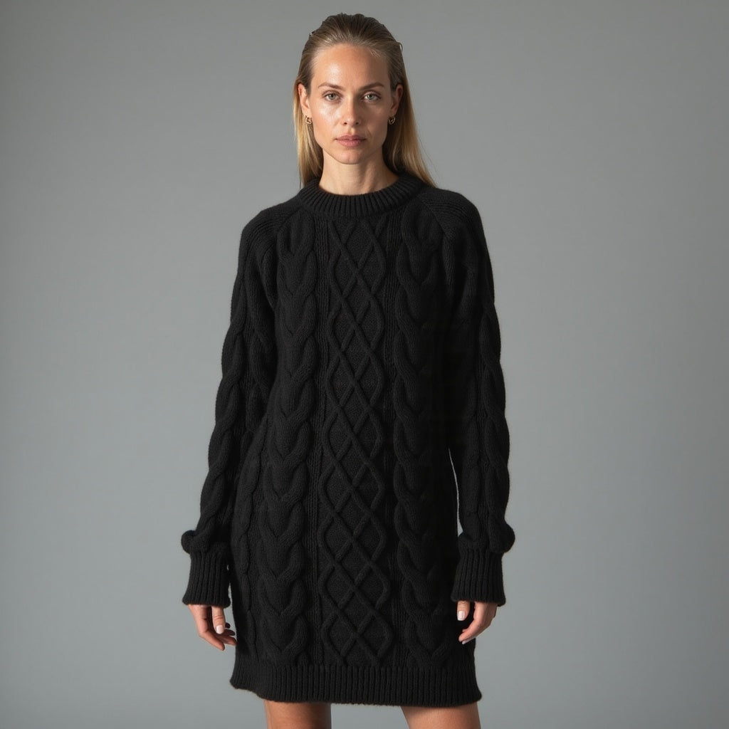 Elysora – Warme Gebreide Trui met Elegante Snit, Tijdloos & Comfortabel voor Winterdagen